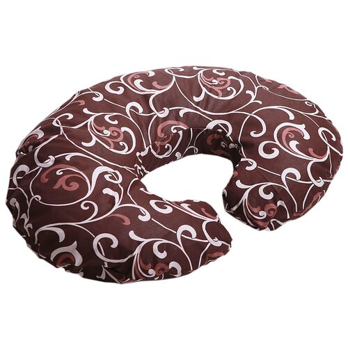 фото Наволочка body pillow на подушку для кормления рогалик коричнево-бежевый