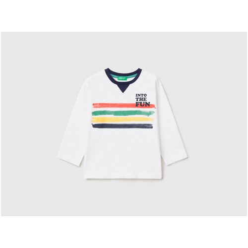 Лонгслив с принтом United Colors of Benetton для мальчика 23P-3096G108H-101-90