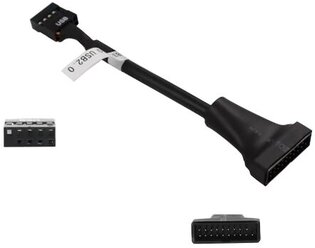 Переходник USB 2.0 (10pin F) - USB 3.0 (20pin M), Espada (EPOW10pin20pin)