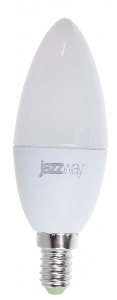 Лампа светодиодная jazzway 2859280, E14, C37, 7 Вт, 4000 К