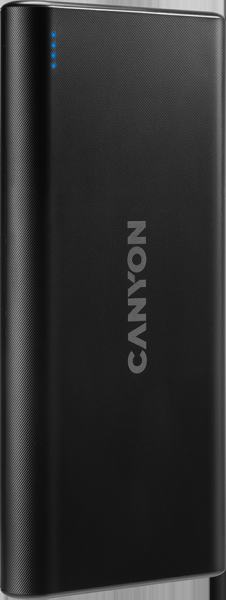 Внешний аккумулятор Power Bank 10000 мАч Canyon PB-108 черный