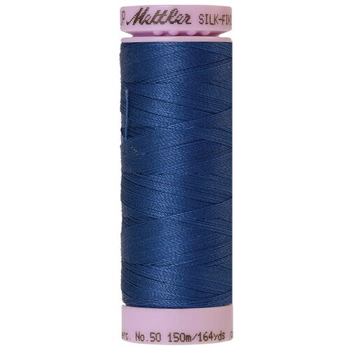 Нить для машинного квилтинга SILK-FINISH COTTON 50, 150 м 100% хлопок 1316 Steel Blue ( 9105-1316 ) нить для машинного квилтинга silk finish cotton 60 200 м 100% хлопок 1316 steel blue 9240 1316