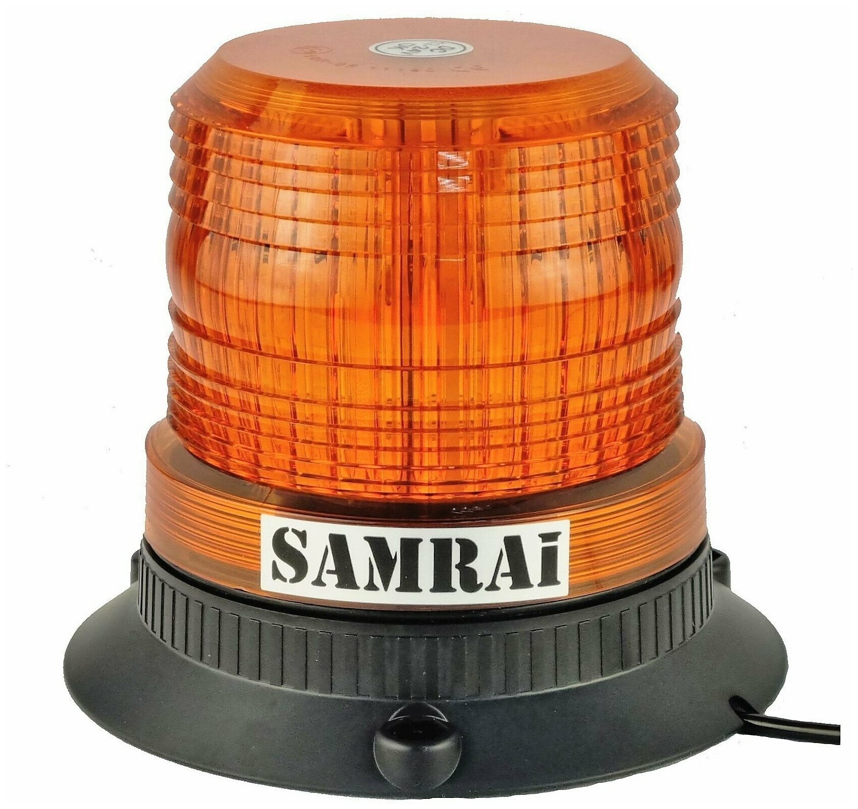 Проблесковый маяк оранжевый светодиодный Samrai на магните LP-S14; питание от прикуривателя 12-24в Samrai Lights