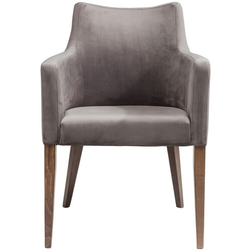 фото Kare design стул с подлокотниками mod, коллекция "мод" 58*87*67, полиэстер, бук, пенополиуретан, серый