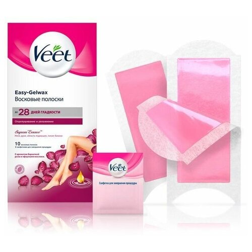 Восковые полоски для зоны бикини Veet, 14 шт