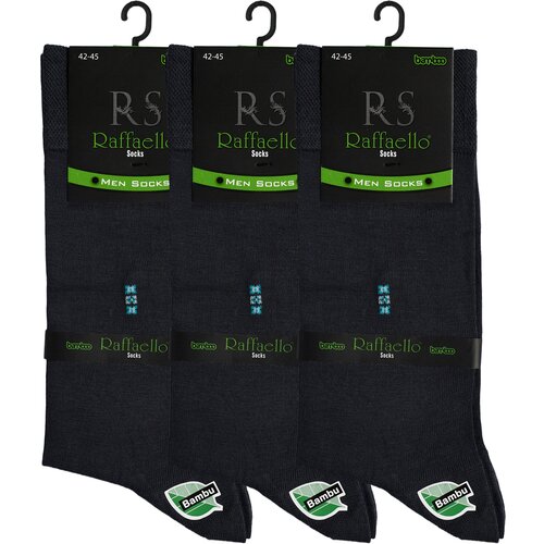 фото Носки raffaello socks, 3 пары, размер 42-45, серый