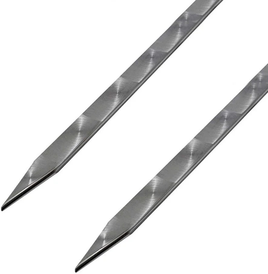 Двойной вилка-шампур с деревянной ручкой, 50см - фотография № 2