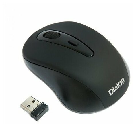 Беспроводная мышь Dialog MROP-05U Black USB черный