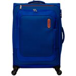 Чемодан American Tourister, L, тканевый, синий - изображение