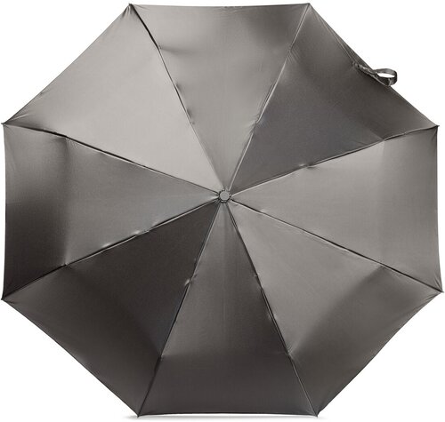 Смарт-зонт ELEGANZZA, автомат, 3 сложения, купол 104 см, 8 спиц, система «антиветер», чехол в комплекте, для женщин, серый