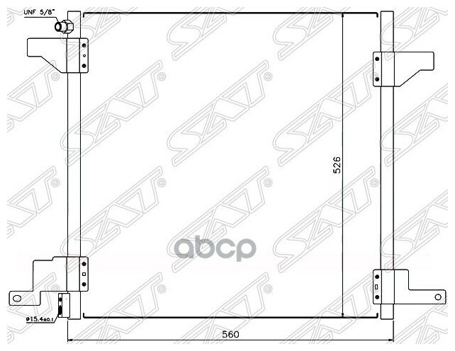 Радиатор Кондиционера Mercedes M-Class W163 2.3/3.2/4.3 98-04 Sat арт. ST-MB05-394-A0