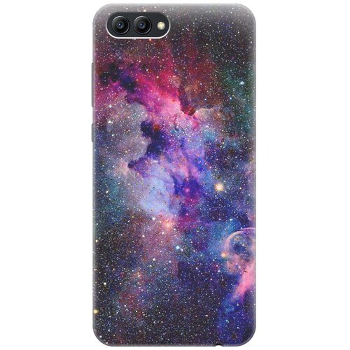 фото Cиликоновый чехол на honor v10 / хонор в10 с принтом "открытый космос" gosso