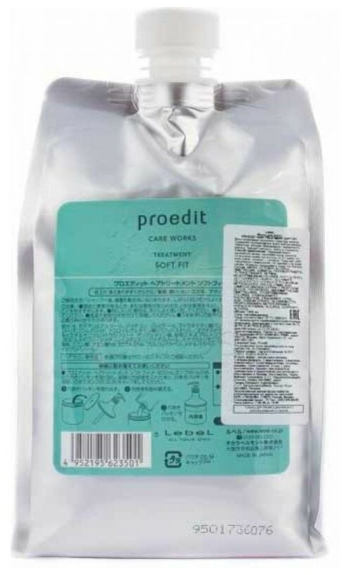 Lebel Proedit Care Works Soft Fit Treatment - Маска для жестких и непослушных волос 1000мл