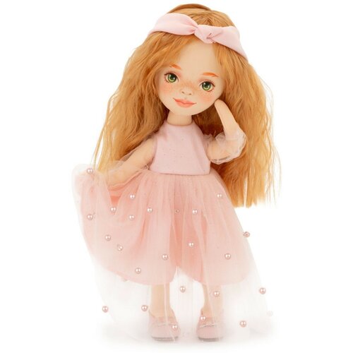 мягкая кукла sunny в светло розовом платье 32 см orange toys Мягкая кукла Sunny в светло-розовом платье, 32 см