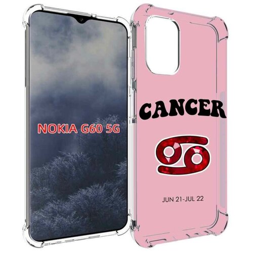 Чехол MyPads знак зодиака рак 1 для Nokia G60 5G задняя-панель-накладка-бампер