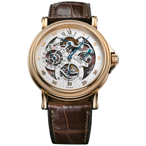 Наручные часы Paul Picot Paul Picot Atelier Squelette P3090 RG (P3090. RG.1221.7204), коричневый, белый
