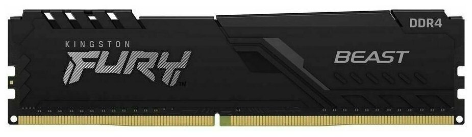 Память DIMM DDR4 32Gb PC25600 3200MHz CL16 1.35В Kingston Fury Beast Black (KF432C16BB/32)