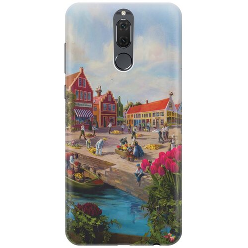 фото Re:paчехол - накладка artcolor для huawei nova 2i с принтом "старинный амстердам"