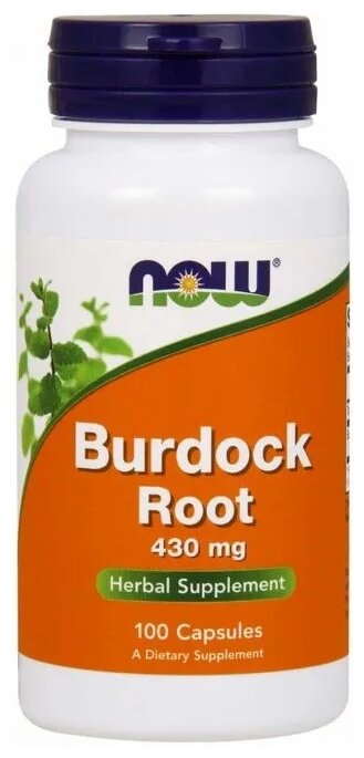 Капсулы NOW Burdock Root