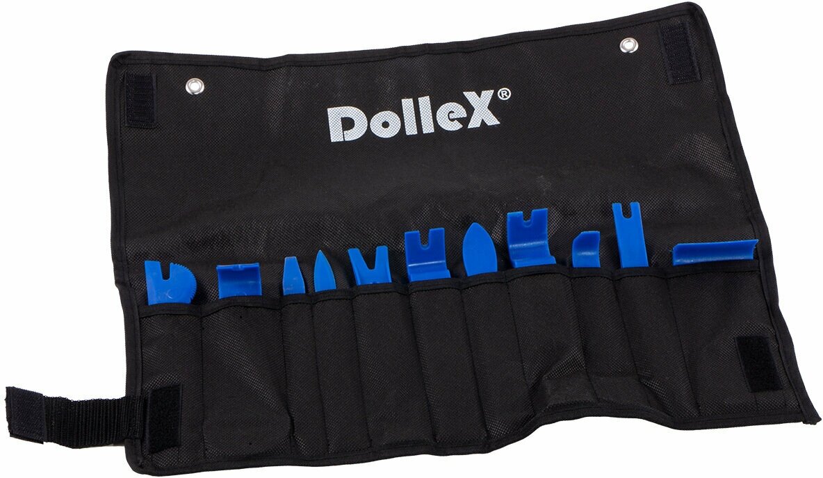 Набор съемников для демонтажа облицовочных панелей Dollex лопатки, 11 предметов в сумке SSP-11 . - фотография № 2
