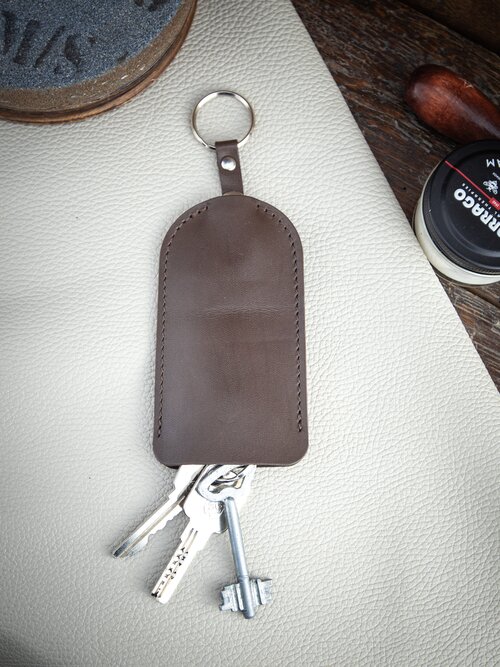 Ключница SAFFA Ключница-колокол, гладкая фактура, коричневый