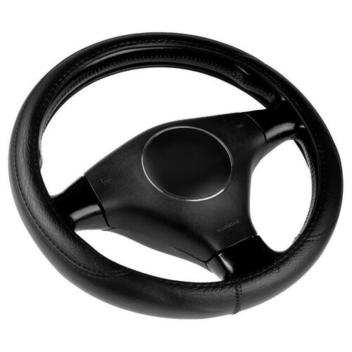 Оплетка на руль Nova Bright экокожа черная шагрень размер М 37-39 см 1680₽