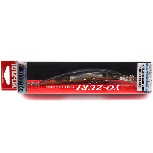 Воблер Yo-Zuri Crystal 3D Minnow Deep Diver Jointed 130F / F1155-GHGT