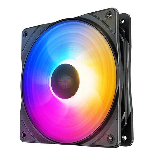 Вентилятор для корпуса Deepcool RF 120 FS, черный/RGB вентилятор для корпуса deepcool rf 120b blue