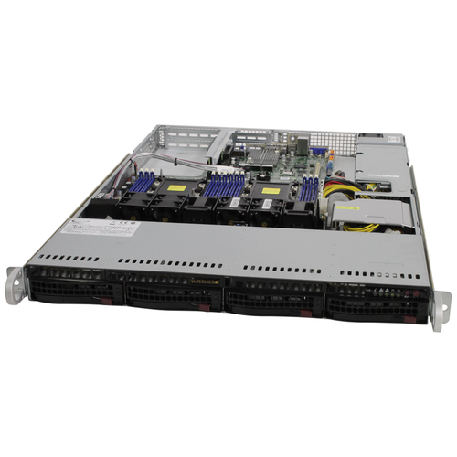 Сервер Supermicro SuperServer 6019P-WT без процессора/без накопителей/количество отсеков 3.5 hot swap: 4/1 x 600 Вт