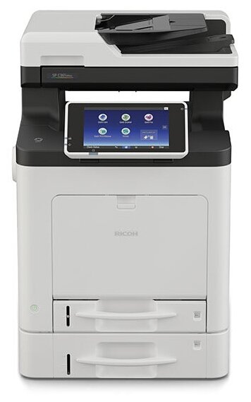 МФУ лазерное Ricoh SP C361SFNw, цветн., A4, белый/черный