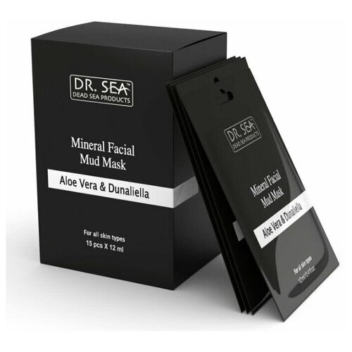 Купить Dr. Sea Минерально-грязевая маска для лица с экстрактами Алоэ Вера и Дуналиеллы, 12 мл