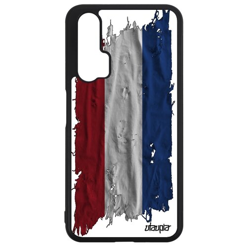 фото Чехол для мобильного honor 20, "флаг голландии на ткани" патриот государственный utaupia