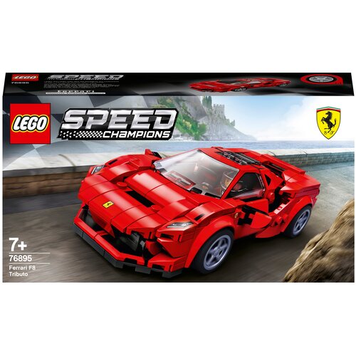конструктор lego speed champions 75889 гараж ferrari 841 дет Конструктор LEGO Speed Champions 76895 Ferrari F8 Tributo, 275 дет.