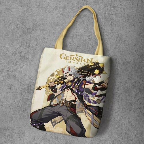 фото Сумка шоппер anime dakimakura, фактура рельефная, мультиколор