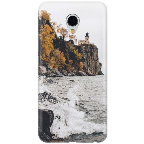 фото Cиликоновый чехол на meizu mx6 / мейзу мх6 с принтом "северный маяк" gosso