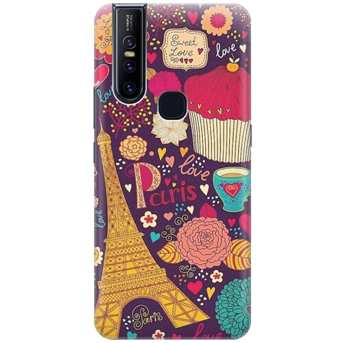 фото Re:pa накладка transparent для vivo v15 с принтом "love in paris"