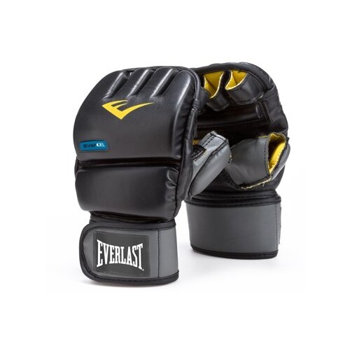 Снарядные перчатки Everlast PU GEL 4301 S/M черный/серый adult boxing gloves punching boxing grappling sandbag thai sparring gloves for gym body exerciese boxing gloves