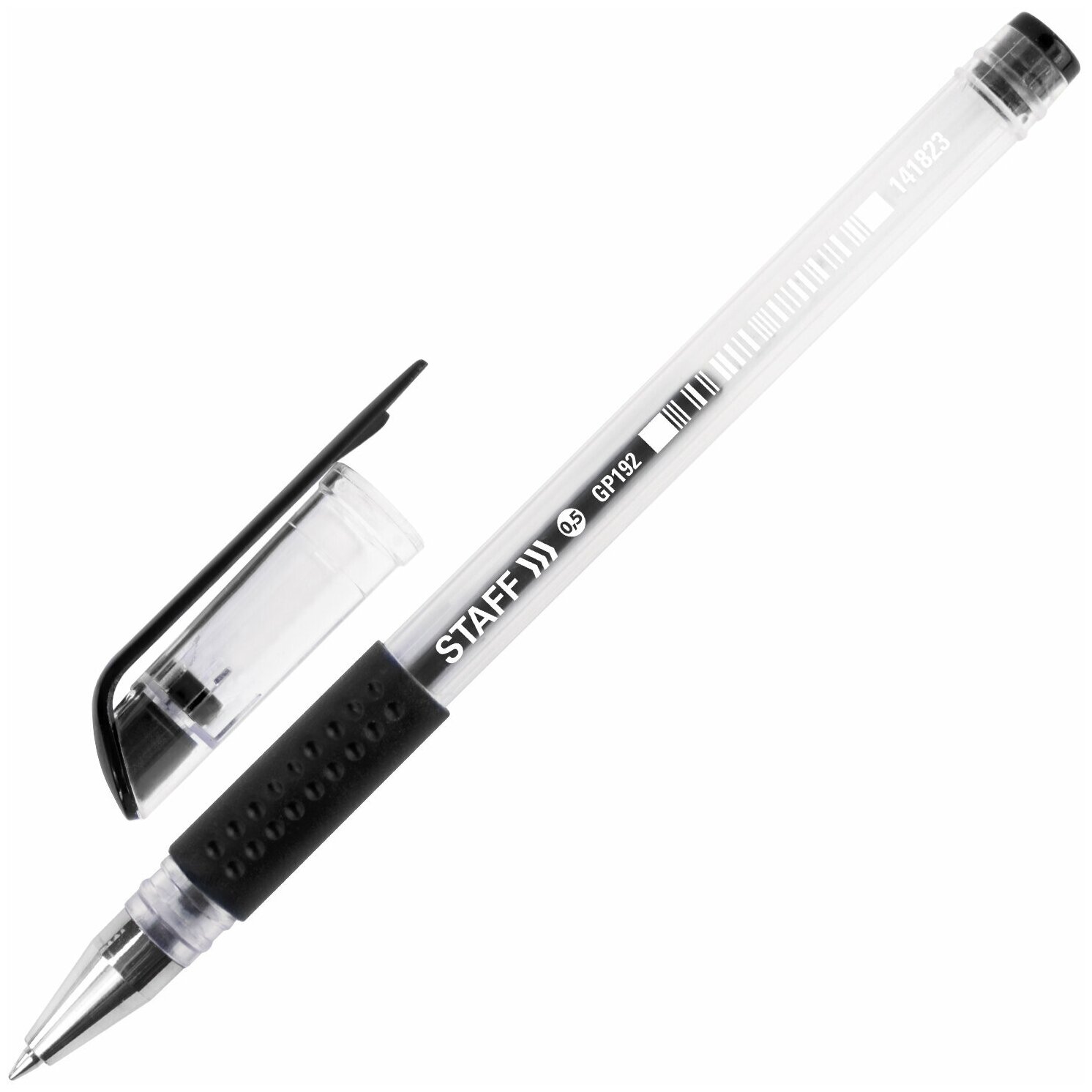 Ручка гелевая STAFF 0.5мм чёрная 141823 - фото №9