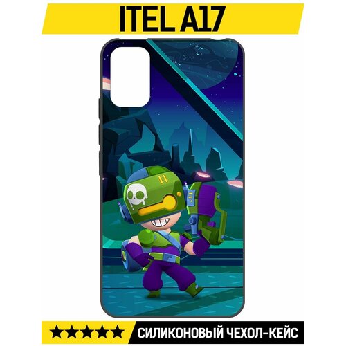 Чехол-накладка Krutoff Soft Case Brawl Stars - Контрабандистка Пенни для ITEL A17 черный чехол накладка krutoff soft case brawl stars контрабандистка пенни для google pixel 7 pro черный