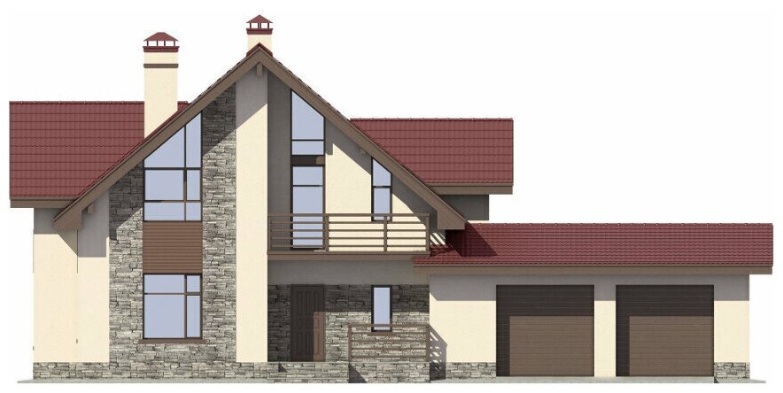 Проект дома Catalog-Plans-57-00C (240,04кв.м, 20,35x12,5м, газобетон 400) - фотография № 4