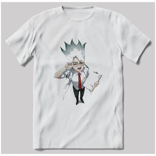 фото Футболка с принтом доктор стоун - 162 размер - m brut-shop