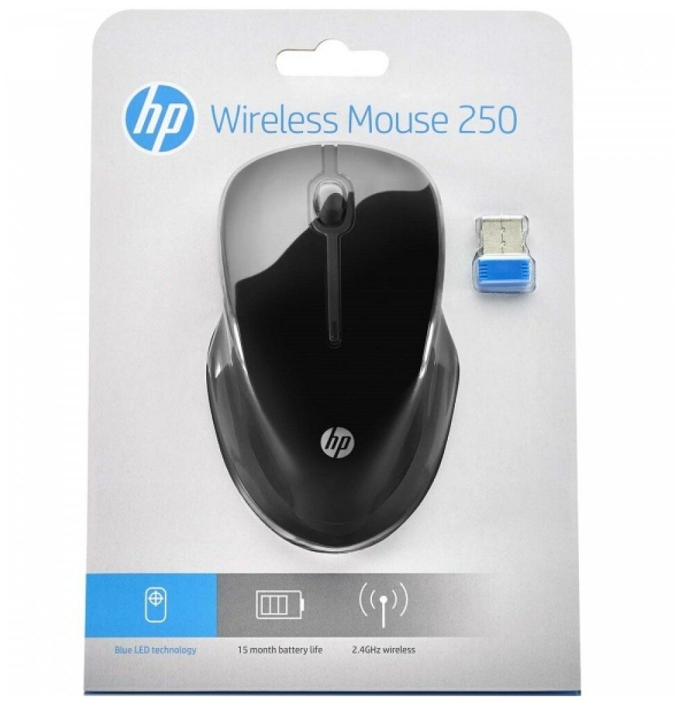 HP Мышь беспроводная Wireless 250 (3FV67AA)