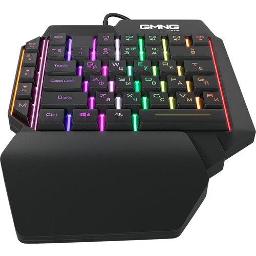 Игровой блок Оклик 705GK черный USB Multimedia for gamer LED подставка для запястий 1620882 179000₽