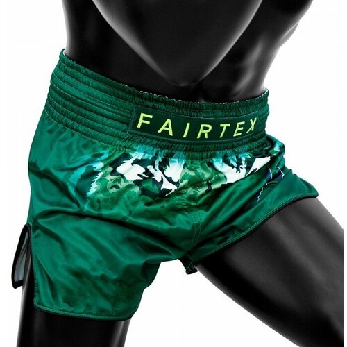 Трусы боксерские Fairtex, размер L, зеленый шорты для тайского бокса fairtex bs1913 josh tonna black l