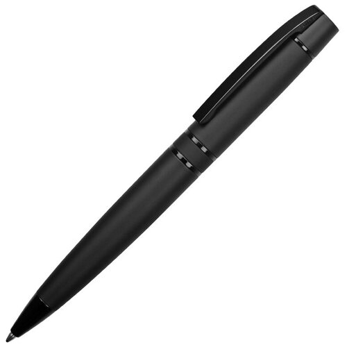 Ручка металлическая шариковая UMA VIP GUM soft-touch с зеркальной гравировкой, черный