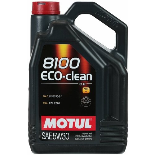 Моторное масло Motul 8100 Eco-clean SM/CF 5W-30 синтетическое 5 л 101545