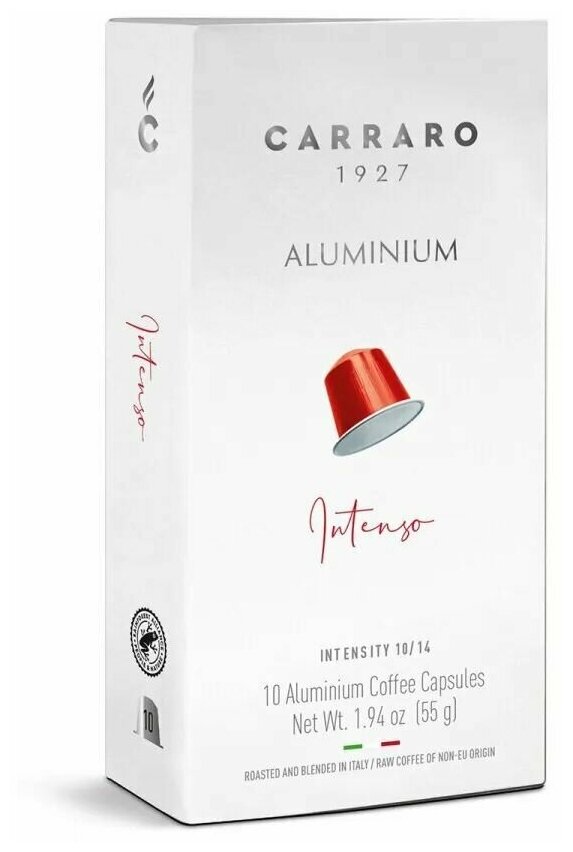 Набор кофе в капсулах Carraro Dolci Arabica Nespresso, 10 капсул, 4 упаковки - фотография № 3