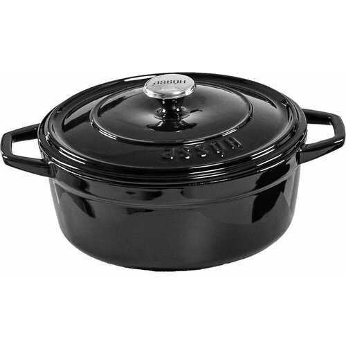 Глубокая кастрюля HOSSE, диаметр 20 см, черная, HS Y DT 20 BLACK MAT