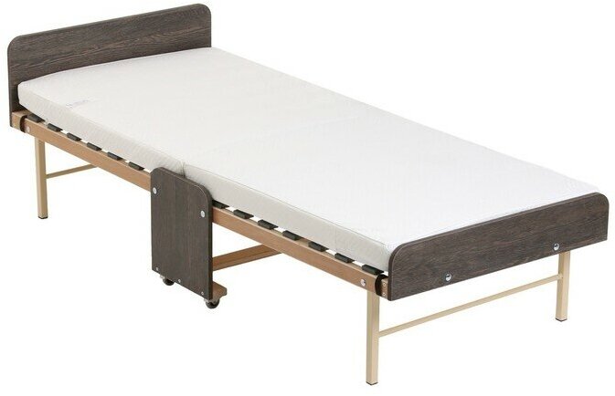 Кровать раскладная ортопедическая «Основа Сна» Classic, 80х190 см, венге, сонома