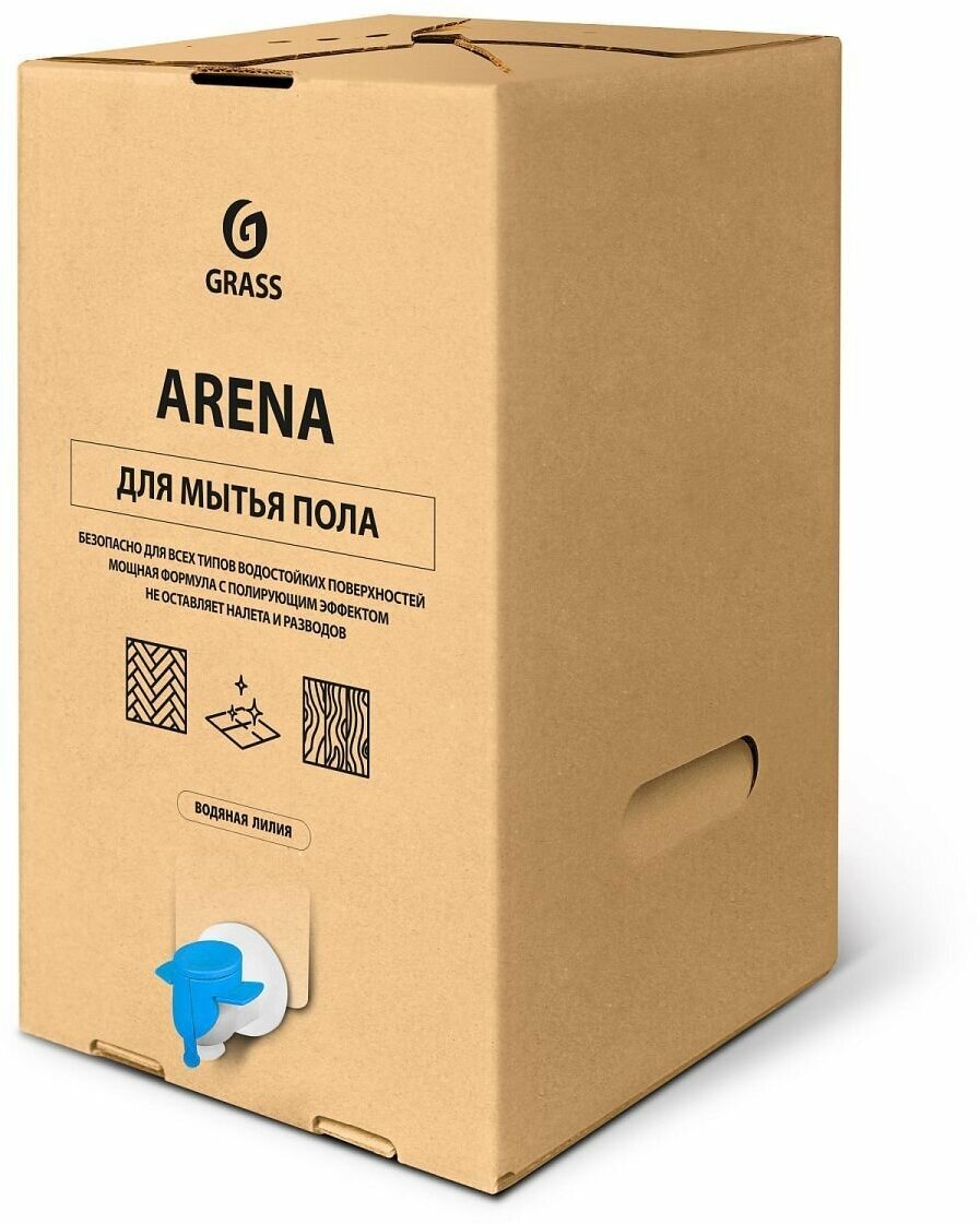 Средство с полирующим эффектом для пола "Arena Водяная лилия" (bag-in-box 201 кг)